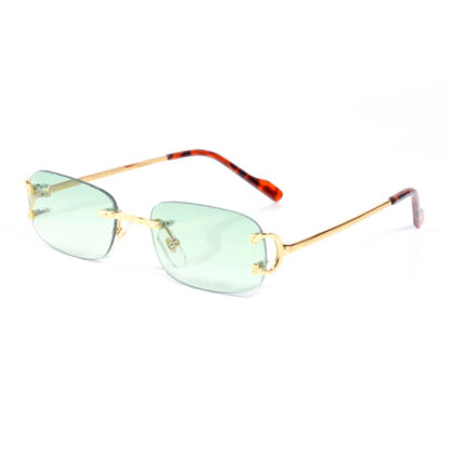 Купить Luxury Mens Designer Sunglasses for Women Brand Vintage Sunglass Frameless Square Gradient Striped Geometric Retro Sun glasses Female Eyewear UV400 Eyeglasses