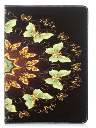 Купить Cartoon Folding Flip Case for iPad Pro 12.9 9.7 10.5 10.2 11 Mini 1 2 3 4 5 Multiple Card Slots Butterfly Leather Wallet Tablet Cover