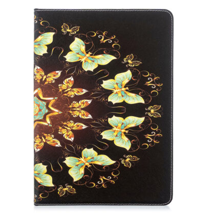 Купить Cartoon Folding Flip Case for iPad Pro 12.9 9.7 10.5 10.2 11 Mini 1 2 3 4 5 Multiple Card Slots Butterfly Leather Wallet Tablet Cover