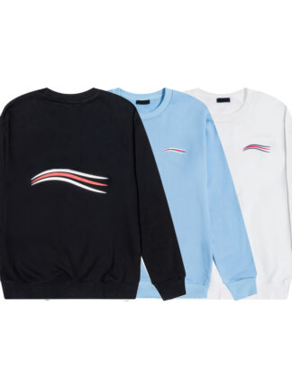 Купить 20FW Sea Wave Letters Printed Fashion Hoodie for Men Winter Sweatshirts Women Pullover Hoodies O-Neck Sweater Casual Streetwear Propcm