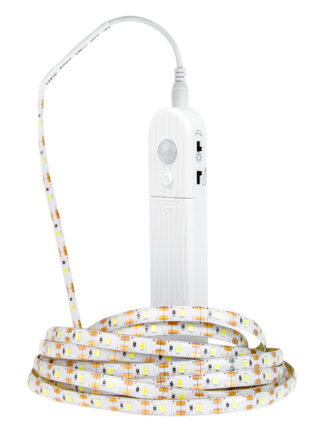 Купить Newest Desig 5M USB Tira led Stripe Light Waterproof Flexible Lamp Tape Motion Sensor Kitchen Closet Cabinet Stair Night Led Lamp Strip