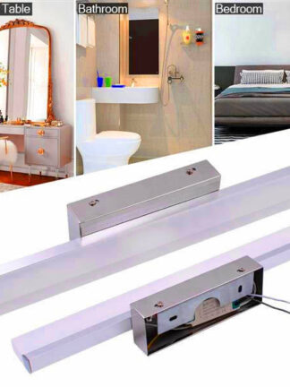 Купить New Design 9W 60CM New and intelligent lamp Bathroom Light Bar Silver White Light high brightness Lights Top-grade material Lighting