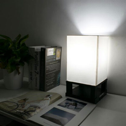 Купить 40W (Without Light Bulb) Table Lamp US Standard Black Four-Corner Base (Dual USB Interface) AC Powered Warm Lighting Table Lamps