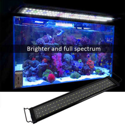 Купить wholesale 18W 78LED Full Spectrum Water Grass Lamp 23.6inch Black US Standard ZC001220 (Suitable For 23.6-31.49inch Long Aquarium)