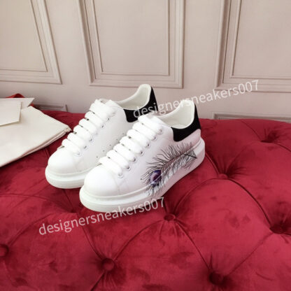 Купить the new Leather Lace Up Platform Oversized Sole Sneakers White Black Casual hc191002