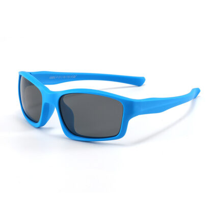 Купить 2021 Fashion Children's Sports Sunglasses Running Kids Silicone Polarized Outdoor Riding Sun Glasses