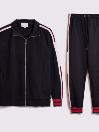 Купить 2022 Fashion Men's Tracksuits Sportswear Jacket+Sweatpant 2 Pieces Set Top Quality Letter Printed Jogging Suits