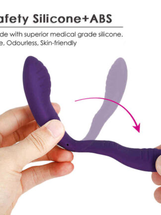 Купить 2022 adultshop U Shape Vibrator for Couples Wireless s Sex Toys Adults Dildo Clitoris Stimulator Double Woman Shop 210810
