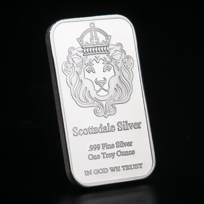 Купить 50pcs Non Magnetic One Troy Ounce Scottsdale Silver Bar Craft In God We Trust Coin Commemorative Coins Collection Crafts Gift