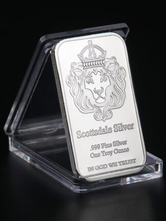 Купить 10pcs Non Magnetic One Troy Ounce Scottsdale Silver Bar Craft In God We Trust Coin Commemorative Coins Collection Crafts Gift