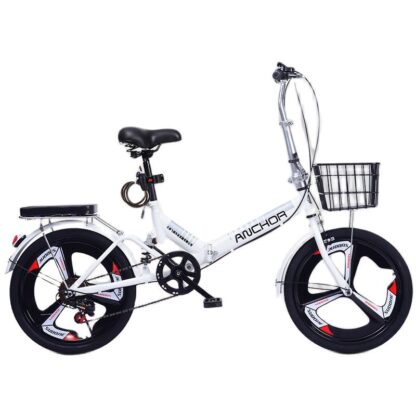 Купить Adult bicycle 20-inch 6-speed folding riding ultra-light variable speed portable light child