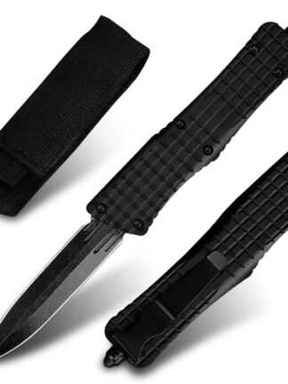 Купить MT D2 Steel Stone Washed Blade Automatic Knives Military Tactical Combat Knife Camping Hunting Survival Tool Black Aviation Aluminum Handle OTF EDC Knife