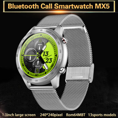 Купить Smartwatch MX5 Fitness Tracker Smart Watch Android Men Women Sports Wristbrand 1.3inch 240*240pixel RAM64M ROM64M 230mAh IP68 Waterproof Custom Dial 13 Sports Modes