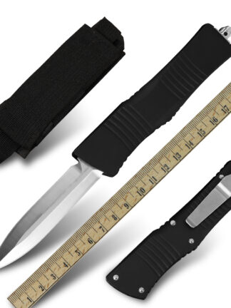Купить MT011 BM Double Action Knife Military Tactical Front Automatic Knife OTF Aluminum Handle Outdoor Camping Hunting Self-Defense Tool Knives EDC Pocket Folding Blade