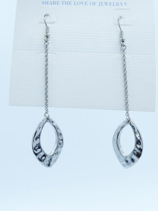 Купить Hoop & Huggie Long silver earrings Popular earrings accessories wholesale