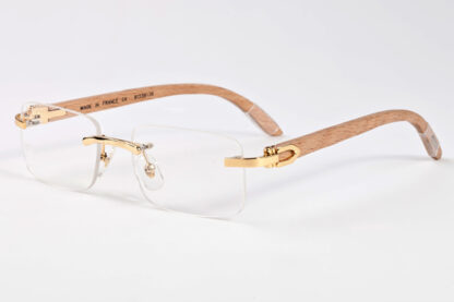 Купить Luxury Brand Glasses Designer Sunglasses Woman Fashion France Carti Buffalo Horn Sunglass for Mens Shade Frameless Rimless Wooden Eyewear Eyelgasses Man Lunettes