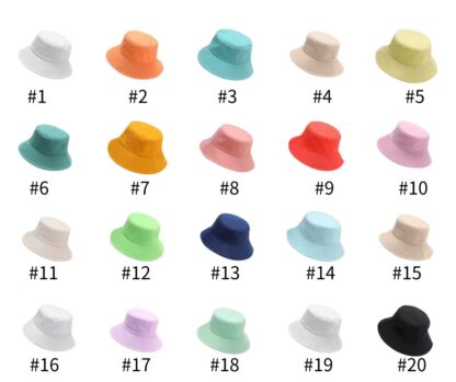 Купить Canndy Color Wide Brim Bucket Hats Summer Sun Protection Women's Beach Solid Fisherman Panama Caps Foldable Packable