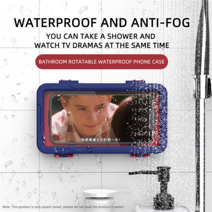 Купить Bathroom Rotatable Waterproof Phone Case for iPhone Samsung LG Nokia Sony LG Motorola Xiaomi Huawei Google Cellphone Shower Kitchen Handsfree Gadget