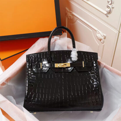 Купить Handbag Women Tote Bags Luxury Crossbody Messenger Shoulder Bag 30 35CM Gold Hardware Straps Cowhide Leather High Quality Large Capacity Purse CK67 Vert Fonce