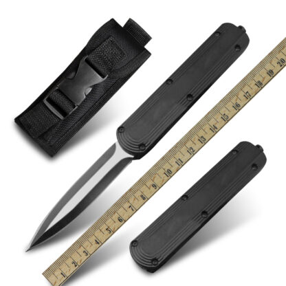 Купить Military Tactical Front Automatic Knife Camping Hunting EDC Tool Self Defense Survival Knives OTF Pocket Folding Knife Double Action Knifes Fishing Multipurpose