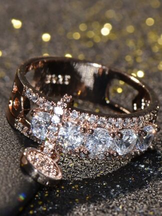 Купить Wedding Vintage Band Rings Infinity Brand New 2 Luxury Jewelry 925 Sterling Silver White Clear Topaz CZ Diamond Key Ring for Women