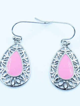 Купить Stud Euramerican style pink earrings teardrop-shaped accessories wholesale and retail