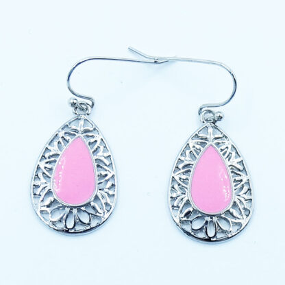 Купить Stud Euramerican style pink earrings teardrop-shaped accessories wholesale and retail