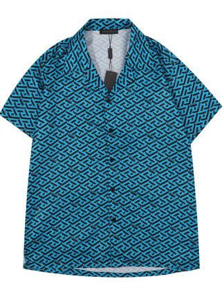 Купить France men printed shirts designer White jacquard letters blue camouflage paris clothes Short sleeve mens shirt Vacation casual shirt#M-3XL02