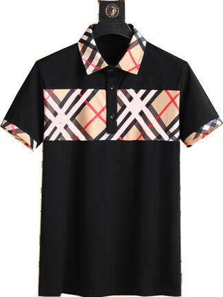 Купить Mens designer polo T shirt Polos spring summer Tactical Golf grid lapel Poloshirt Male mix color short sleeve tops solid Plaid printing plus size#M-3XL25