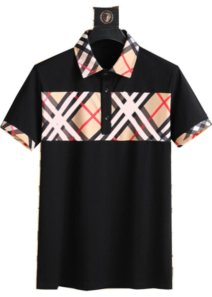 Купить Mens designer polo T shirt Polos spring summer Tactical Golf grid lapel Poloshirt Male mix color short sleeve tops solid Plaid printing plus size#M-3XL25