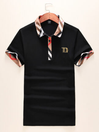 Купить Mens designer polo T shirt Polos spring summer Tactical Golf grid lapel Poloshirt Male mix color short sleeve tops solid Plaid printing plus size#M-3XL21