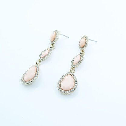 Купить Stud Pink with drilling long earrings European and American wind accessories wholesale and retail