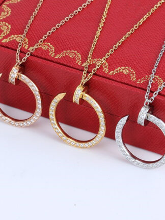 Купить New men and women pendant Gold necklace fashion designer design stainless steel nail