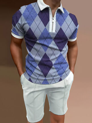 Купить Desinger Business Wear Summer Tracksuits Casual Polos Fashion Man 2 piece Set T-Shirts Shorts Plus size Two Pieces Short Set Polo Tshirts Mens