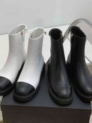 Купить Boots High end autumn winter big short boots small fragrance leather side zipper Martin British style thick soled single