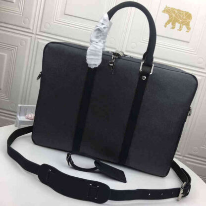 Купить Briefcases Luxurys VOYAGE tablet bag Leather Small Briefcase case Men Business Shoulder Handbag Laptop Computer Totes mens bags handbags A5KT