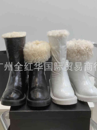 Купить Boots High quality winter snow boots thickened wool Martin women's thick bottom fashionable inner short trendy women