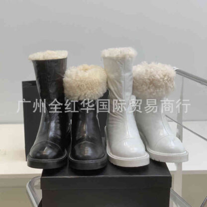 Купить Boots High quality winter snow boots thickened wool Martin women's thick bottom fashionable inner short trendy women