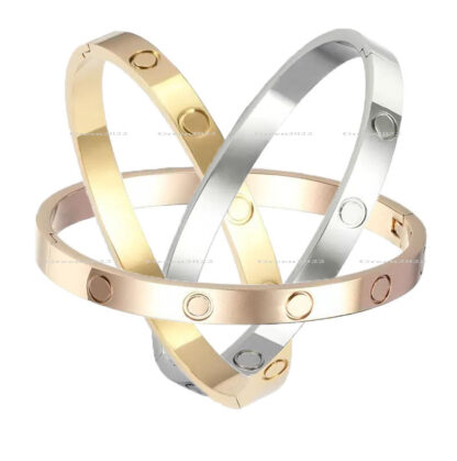 Купить Love Bracelet Bangles Women Men Titanium Steel Screw Screwdriver Bracelets Nail Bracelet Jewelry with velvet bag Never Fade Not Allergic D1021 AAA+