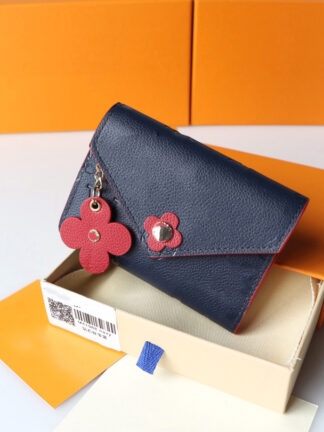 Купить Top Quality Men and women Wallet Card Leather Short Classic Style designer luxury famous brand hand-held money with box size 12-9cm M91988