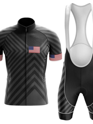 Купить 2022 Team USA Summer Cycling Short Sleeve Jersey With Bib Shorts Suit