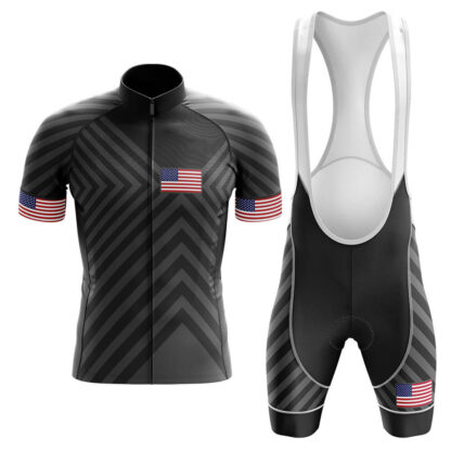 Купить 2022 Team USA Summer Cycling Short Sleeve Jersey With Bib Shorts Suit