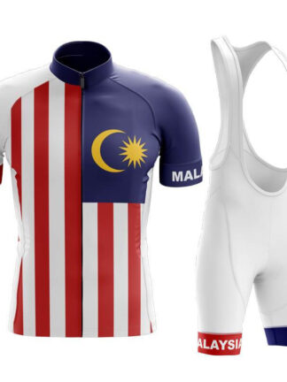 Купить 2022 Team Malaysia Interesting Summer Cycling Short Sleeve Jersey And Bib Shorts Suit