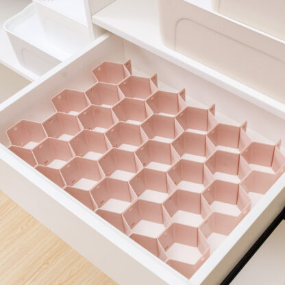 Купить 8PCS Honeycomb Nest Drawer Storage Divider Jewelry Sock Tie Underwear Debris Storage Box Makeup Organizer