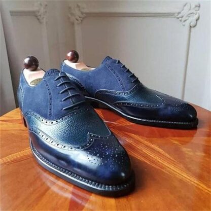 Купить Men Pu Leather Shoes Lace Up Casual Dress Oxfords Brogue Comfortable Spring Fashion Vintage Classic Male Casual HC320