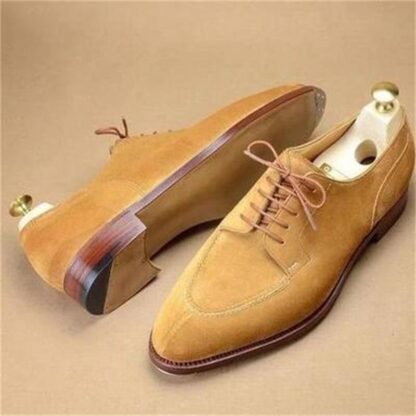 Купить Men Shoes Faux Suede Low-heeled Fringed Lace Up Dress Ripped Spring Fashion Comfortable Retro Classic Casual HC710