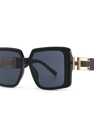 Купить Sunglasses Ladies Mens Fashion Retro Large Frame Square Sunglasses Travel Driving Sunshade UV400 Fashion Accessories