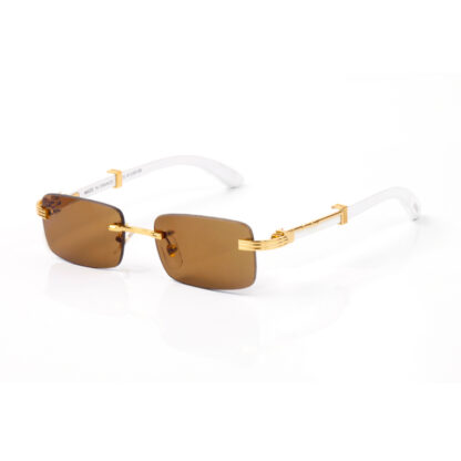 Купить New Mens Designer Sunglasses Woman Optical Frame Carti Glasses Rimless Gold Metal Buffalo Horn Glasses Eyewear Clear Lens Eyeglasses Occhiali Lunettes De Soleil