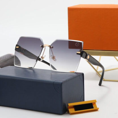 Купить Fashion Sunglasses Designer Sun Glasses Square Rimless Adumbral for Man Woman 6 Color Top Quality