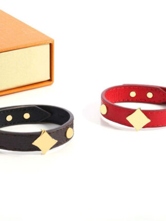 Купить Designer Bracelet Fashion Charm Bracelets Temperament Wristband for Man Women Black and Red High Quality